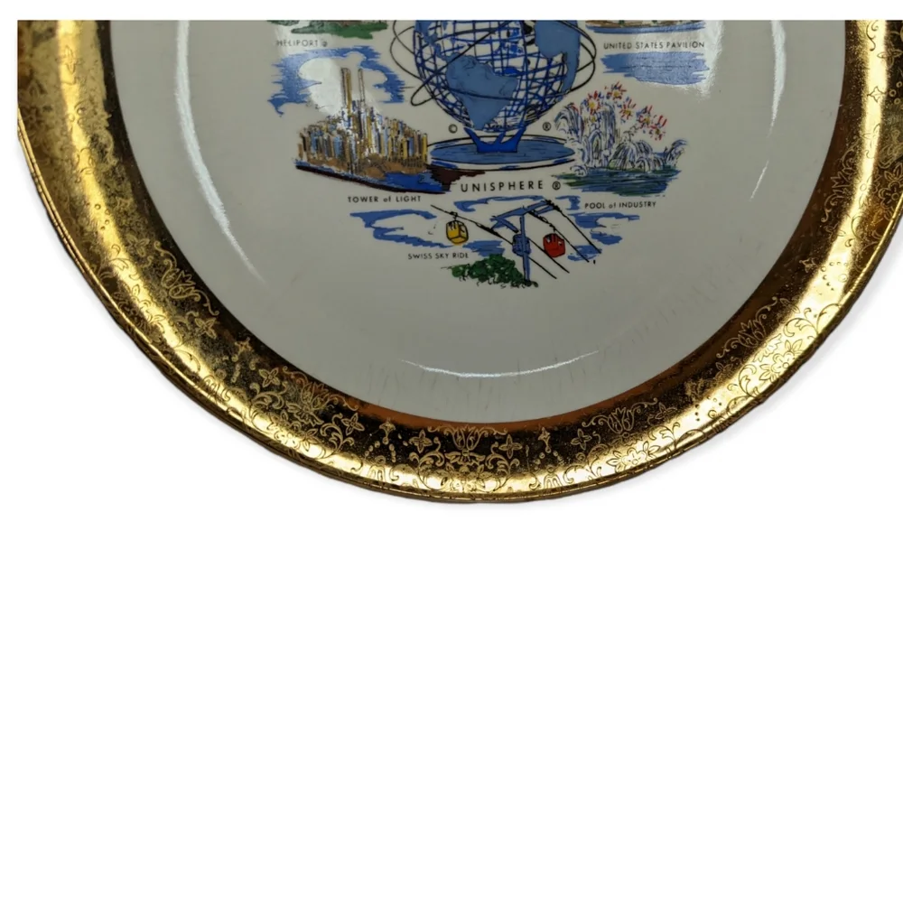 Vintage 1961 New York World's Fair Plate